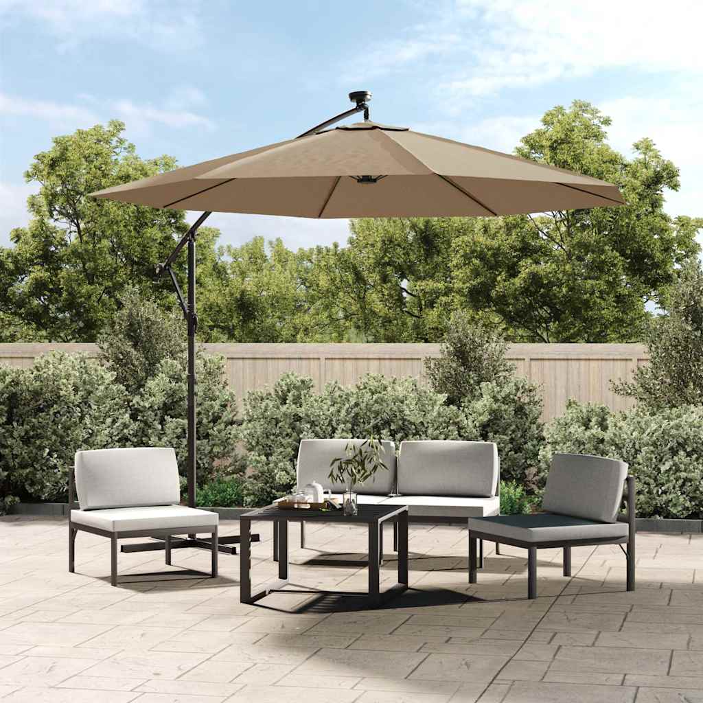 Ersatzbezug für Sonnenschirm Taupe 350 cm