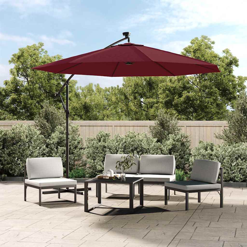 Ersatzbezug für Sonnenschirm Bordeauxrot 350 cm