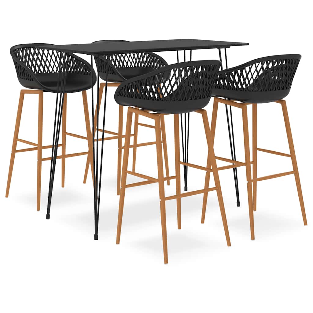 5-tlg. Bar-Set Schwarz