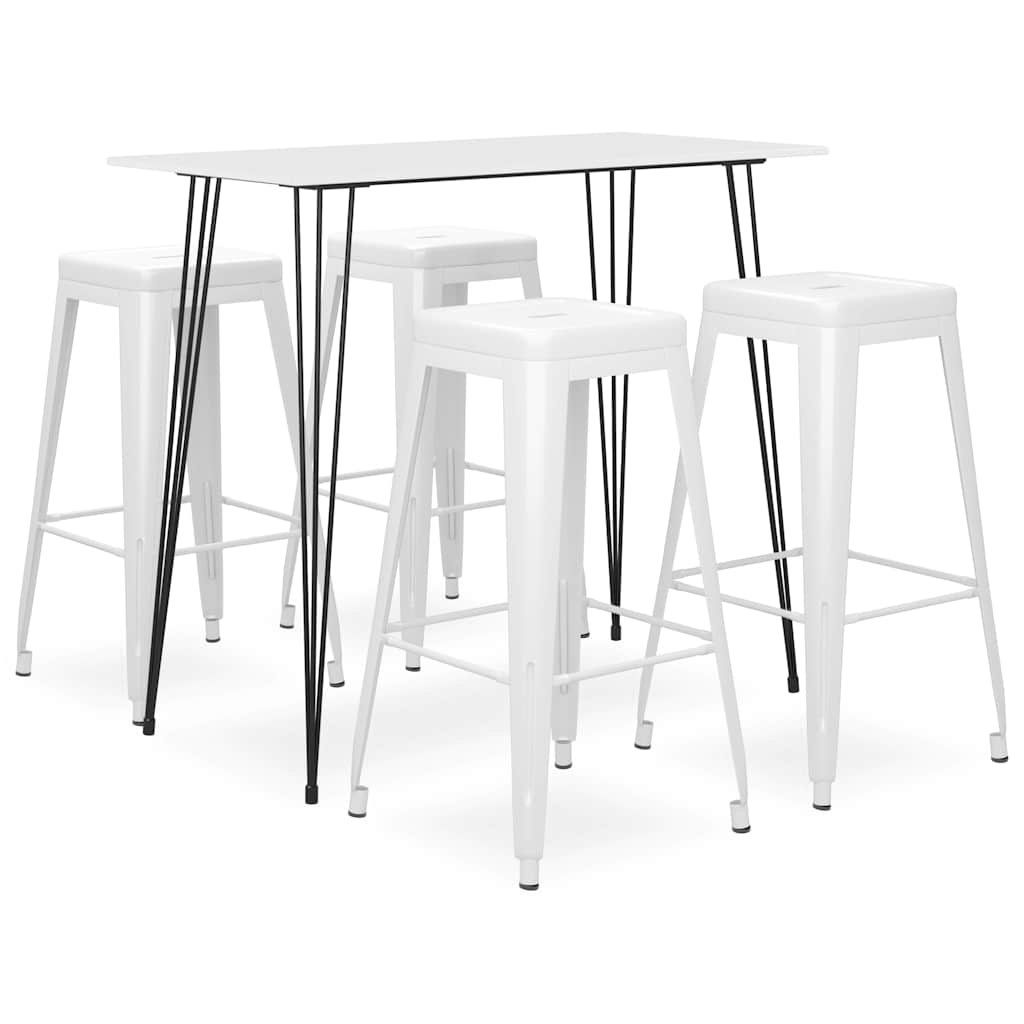5-tlg. Bar-Set Weiß