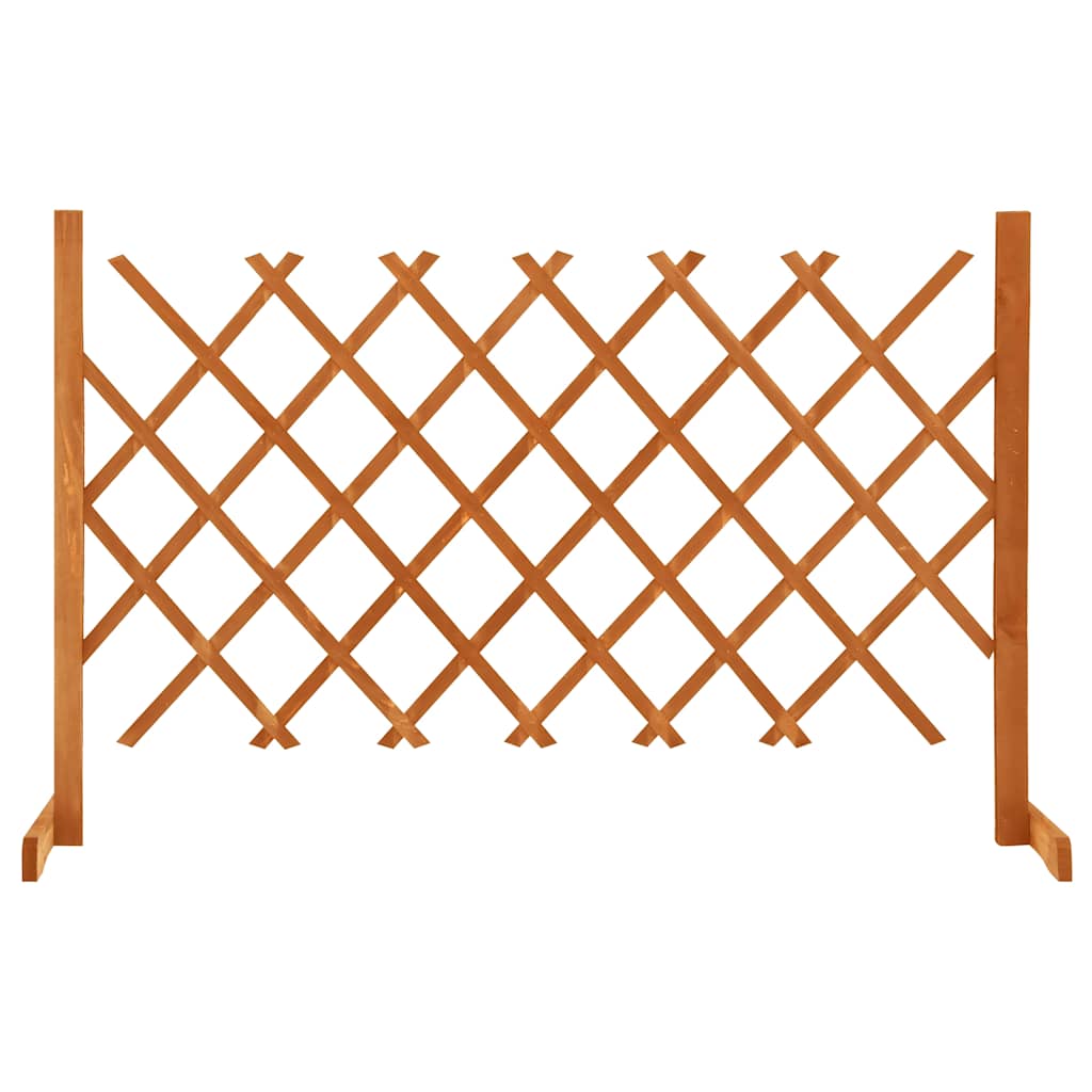 Garten-Rankzaun Orange 120x90 cm Massivholz Tanne