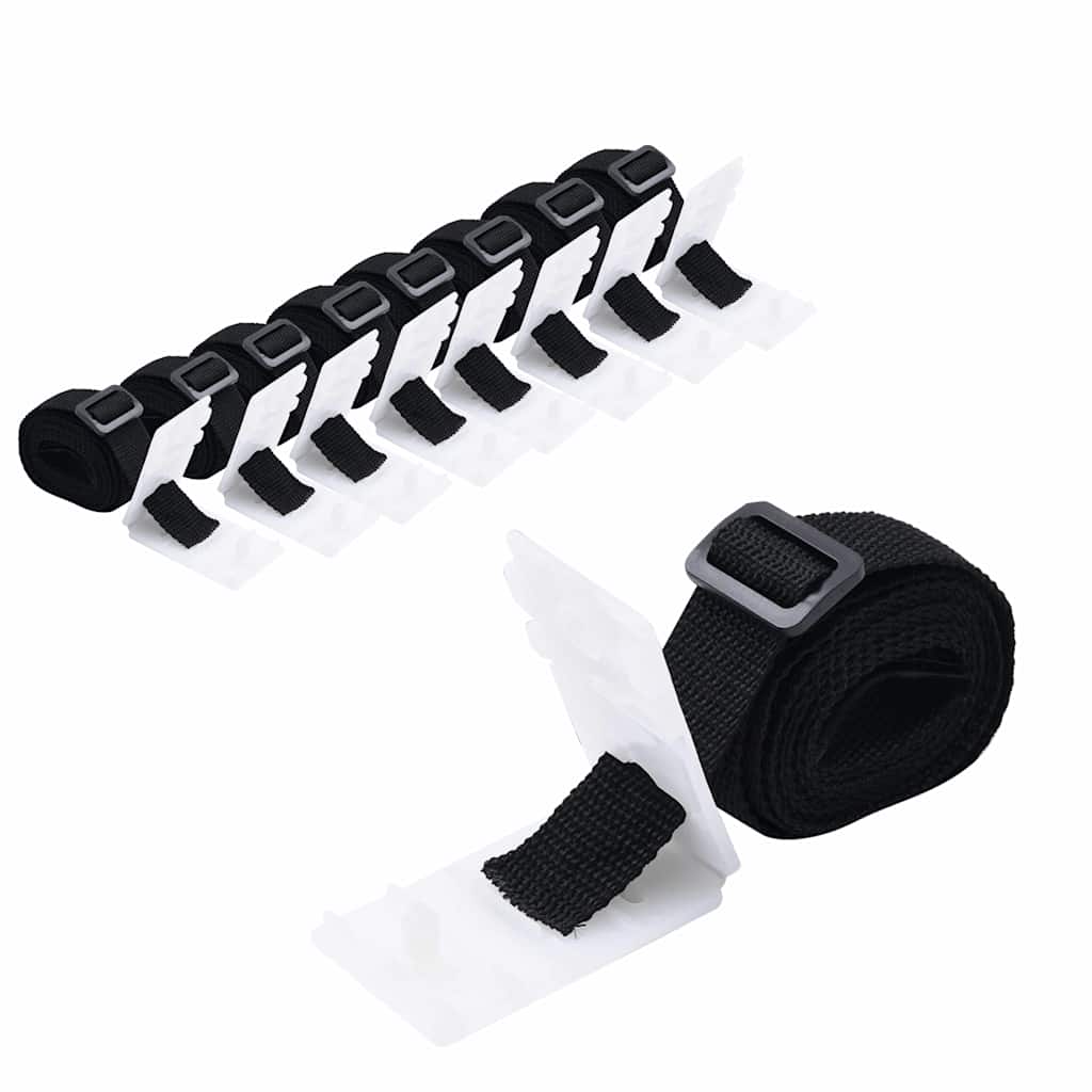 Universal-Befestigungsbänder für Pool-Aufroller 8 Stk. 1,8 m