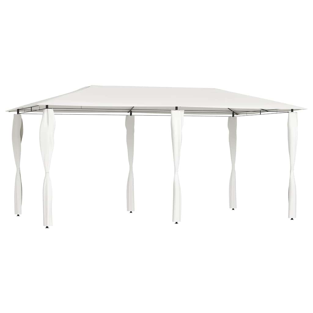 Pavillon mit Pfostenverkleidung 2,98x5,3x2,59 m Creme 160 g/m²