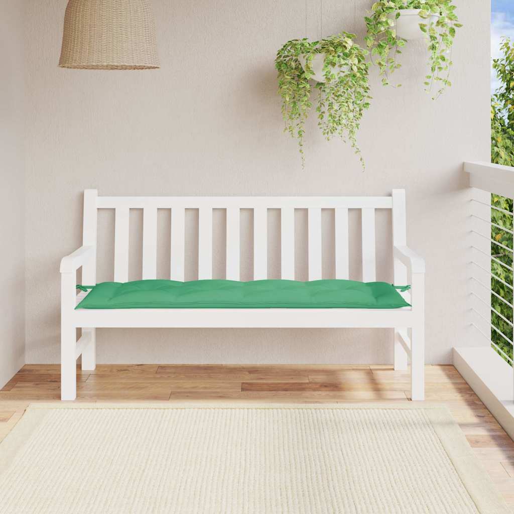 Gartenbank-Auflage Grün 150x50x7 cm Oxford-Gewebe