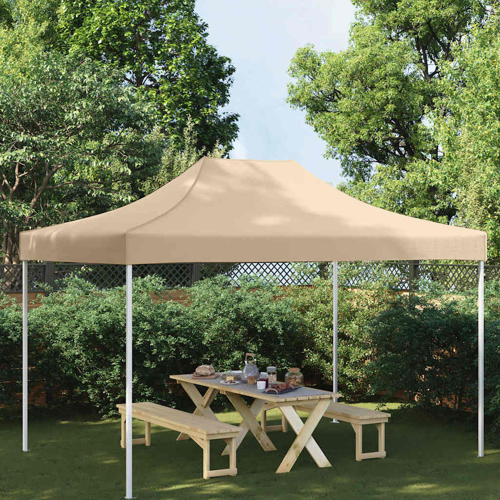 Partyzelt-Dach 4,5x3 m Beige 270 g/m²