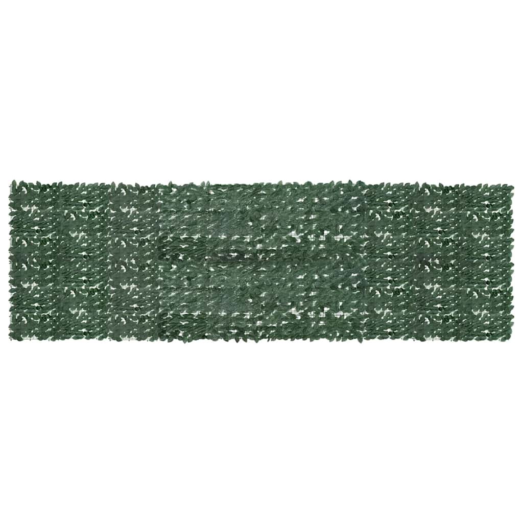 Balkon-Sichtschutz mit Dunkelgrünen Blättern 500x150 cm