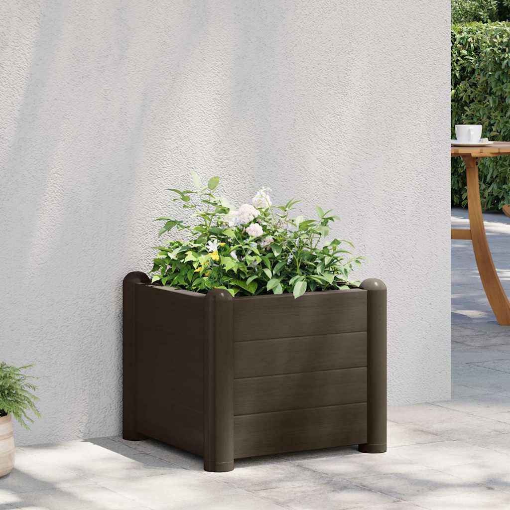 Garten-Hochbeet PP Mokka 43x43x35 cm