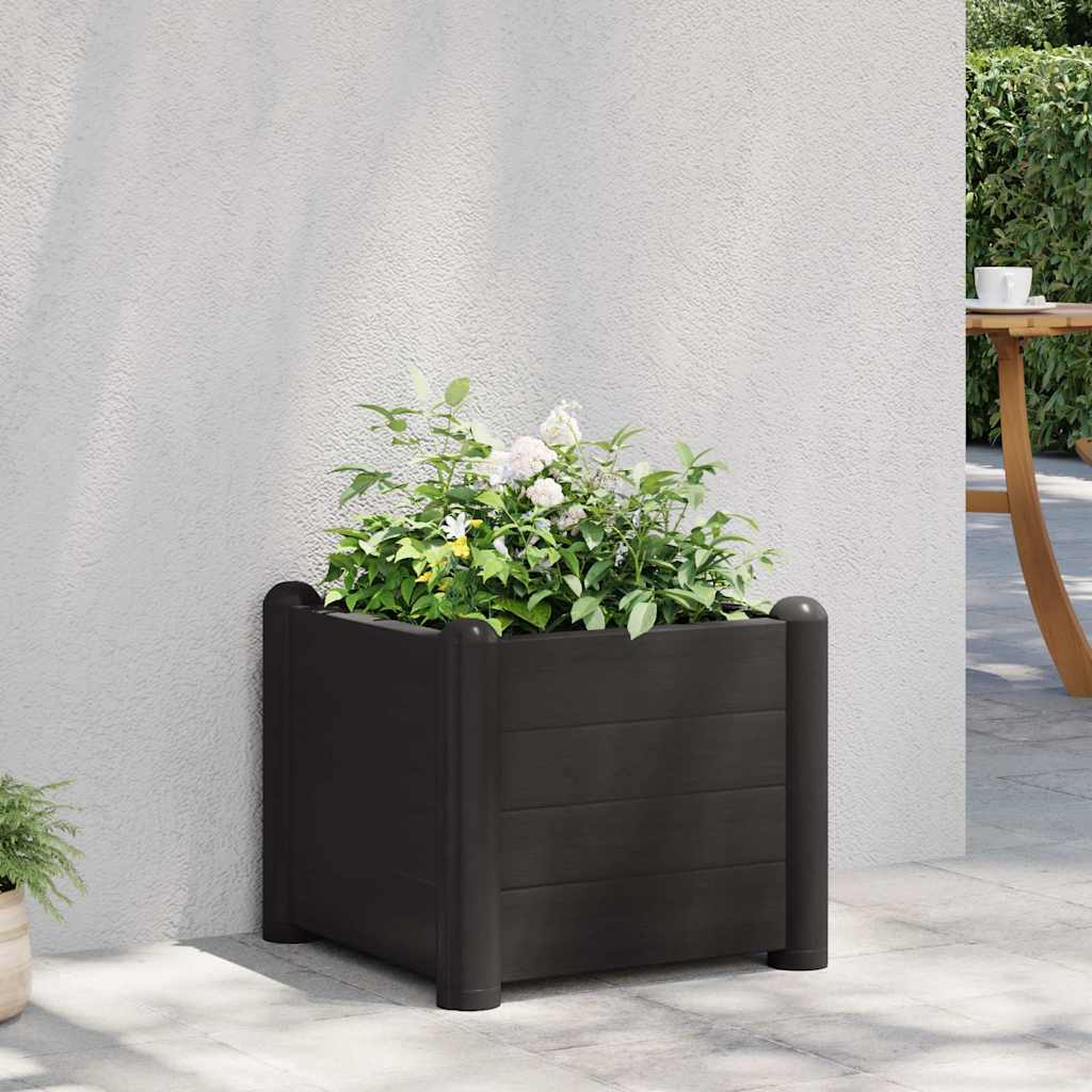 Garten-Hochbeet PP Anthrazit 43x43x35 cm