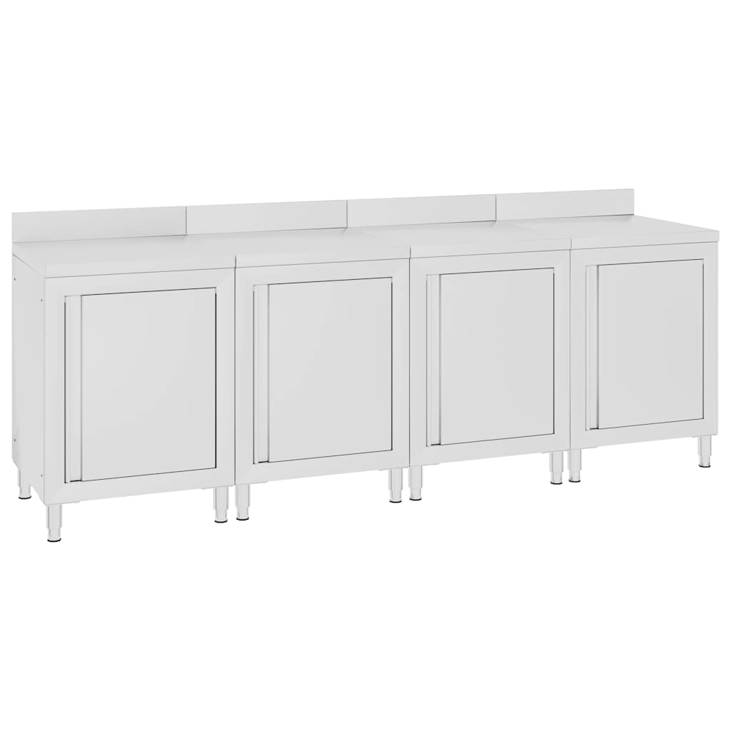 Arbeitsschrank 240x60x96 cm Edelstahl