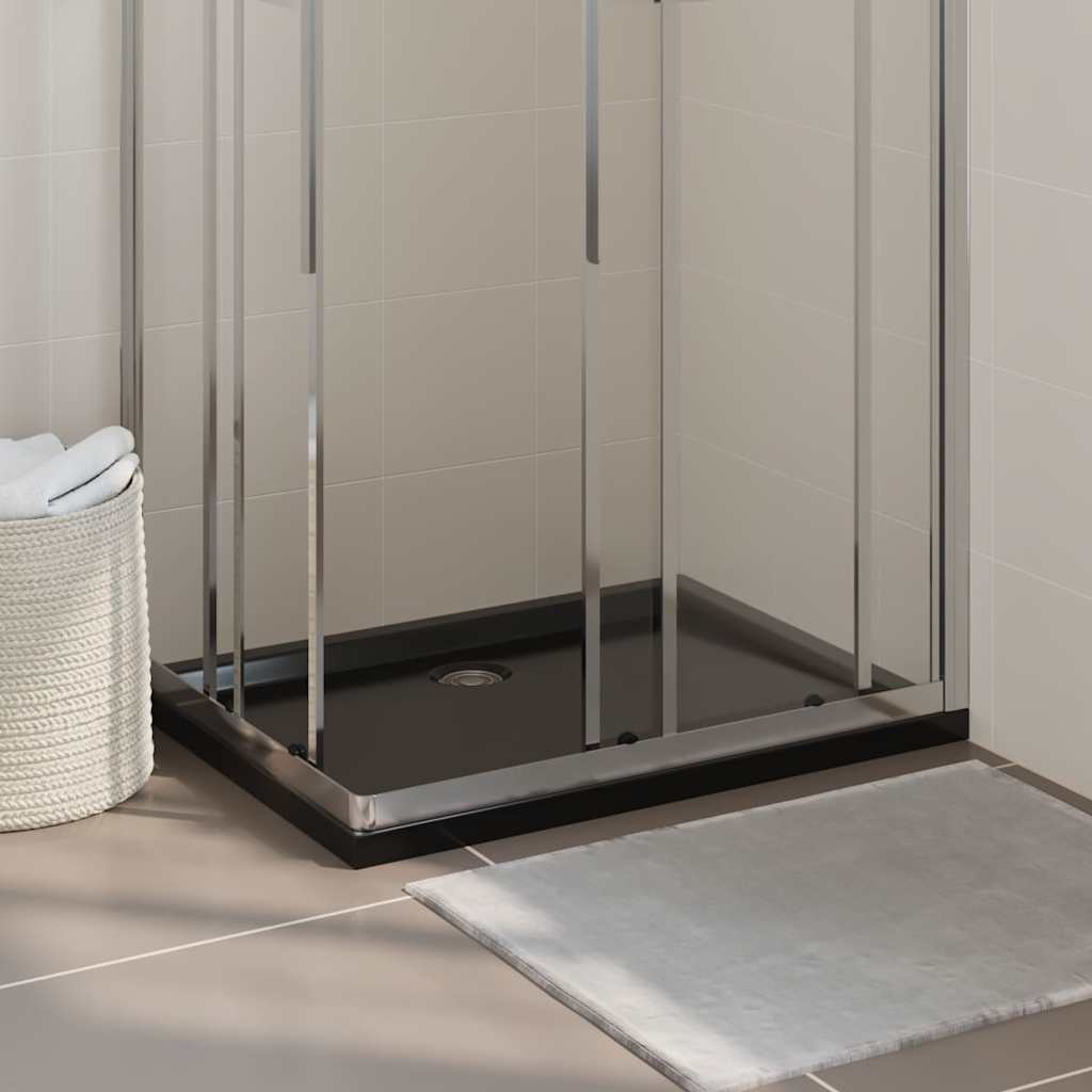 Duschtasse ABS Rechteckig Schwarz 70x90 cm