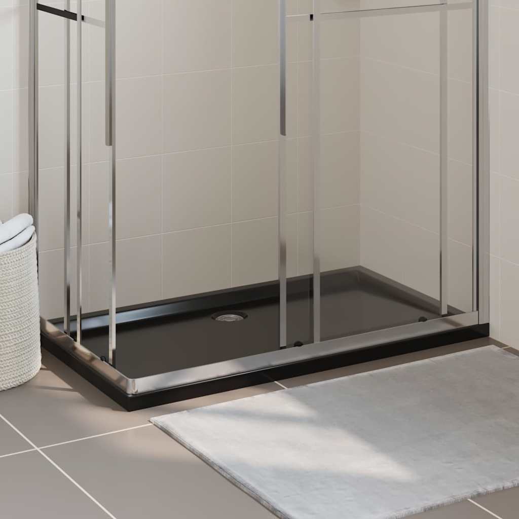 Duschtasse ABS Rechteckig Schwarz 70x120 cm