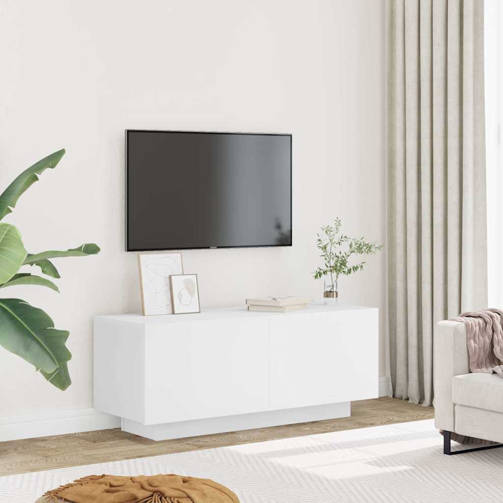 TV-Schrank Weiß 100x35x40 cm Holzwerkstoff