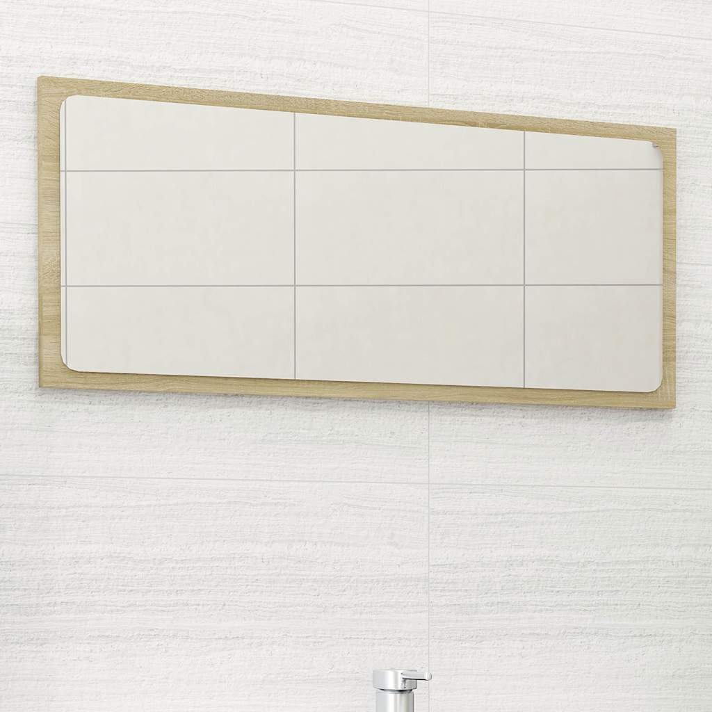 Badspiegel Sonoma-Eiche 80x1,5x37 cm Holzwerkstoff