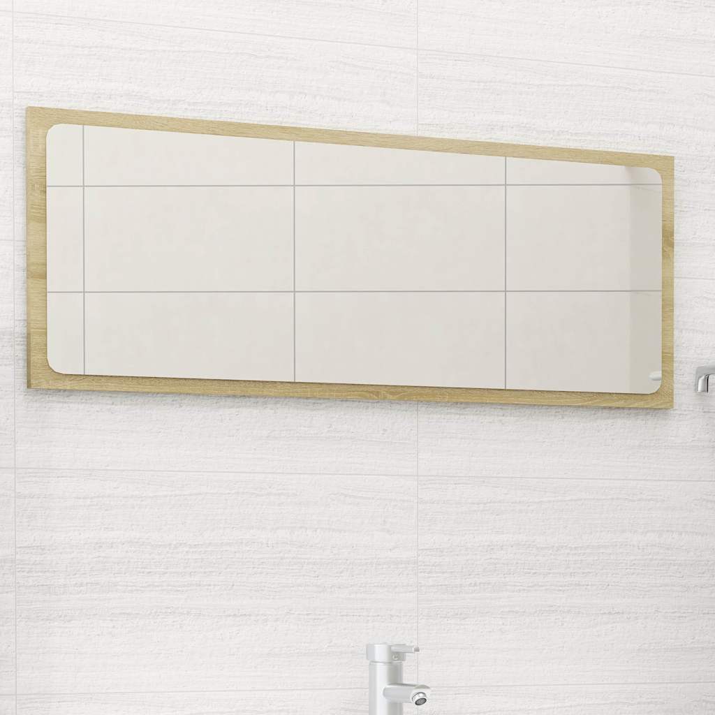 Badspiegel Sonoma-Eiche 90x1,5x37 cm Holzwerkstoff