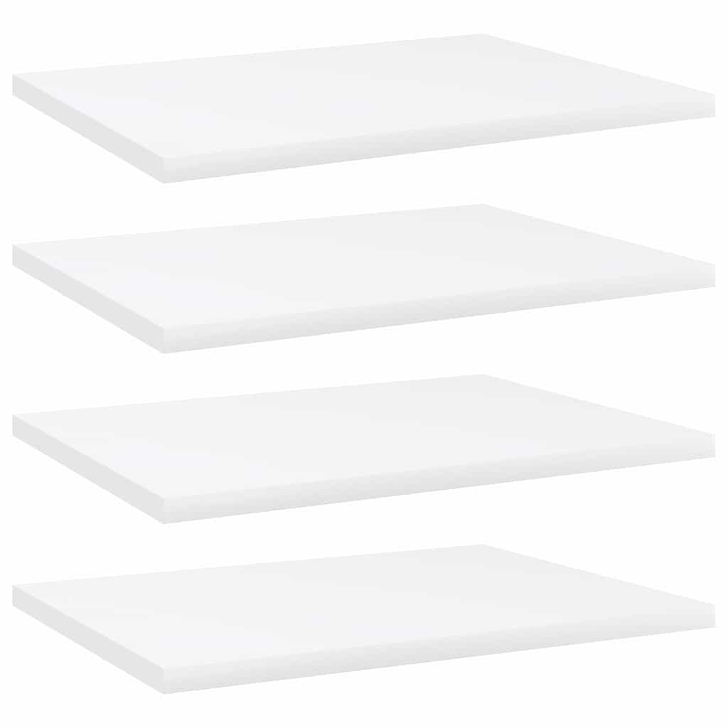 Bücherregal-Bretter 4 Stk. Weiß 40x30x1,5 cm Holzwerkstoff