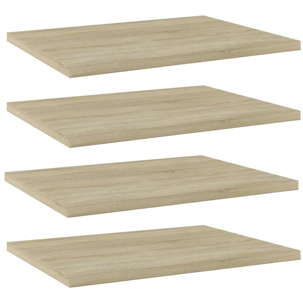 Bücherregal-Bretter 4 Stk. Sonoma-Eiche 40x30x1,5 cm