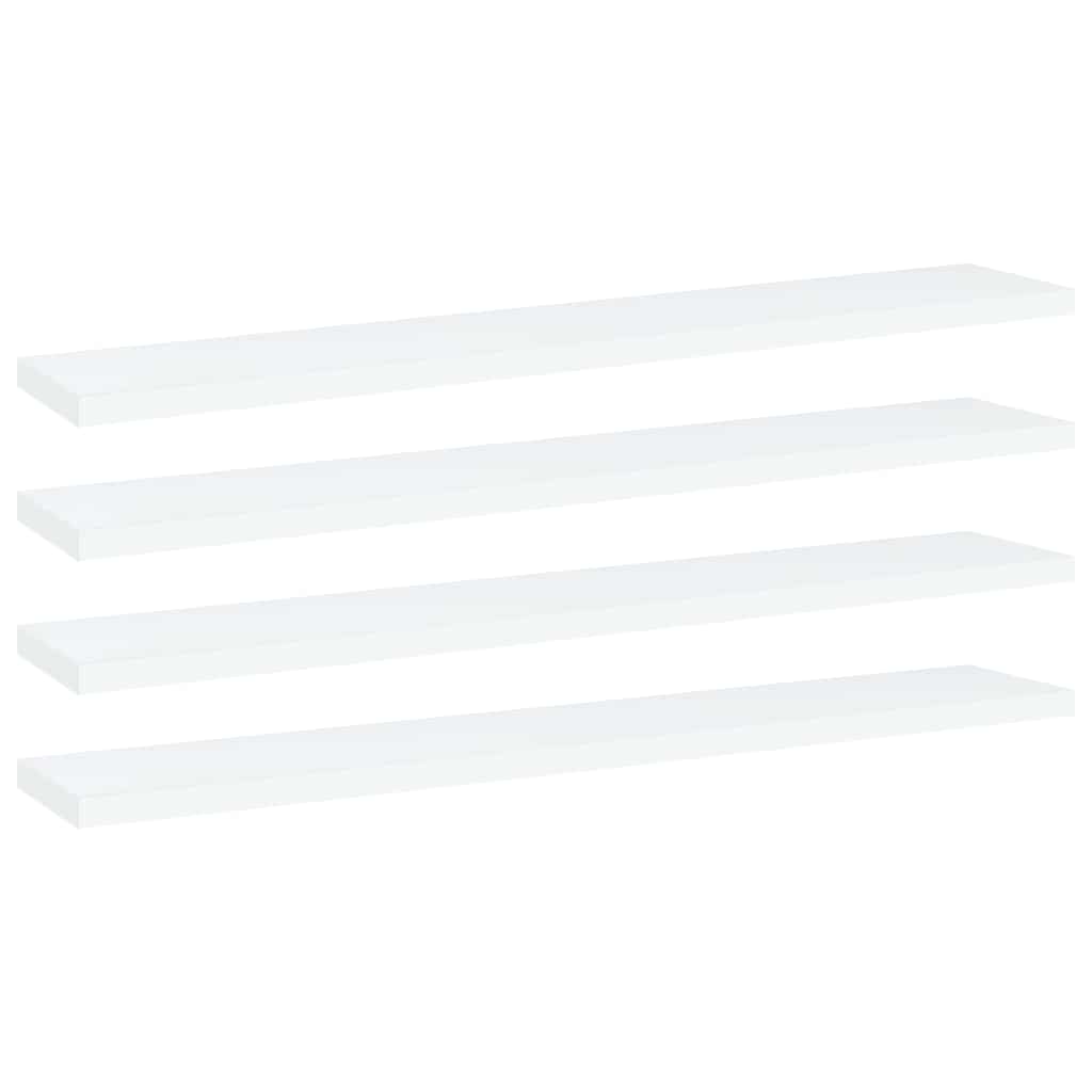 Bücherregal-Bretter 4 Stk. Weiß 60x10x1,5 cm Holzwerkstoff