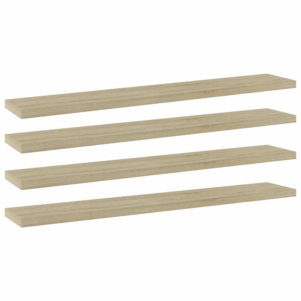 Bücherregal-Bretter 4 Stk. Sonoma-Eiche 60x10x1,5 cm