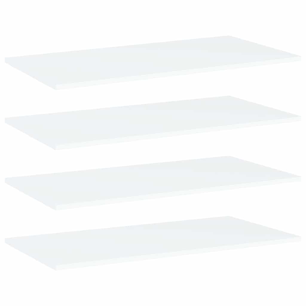 Bücherregal-Bretter 4 Stk. Weiß 80x40x1,5 cm Holzwerkstoff