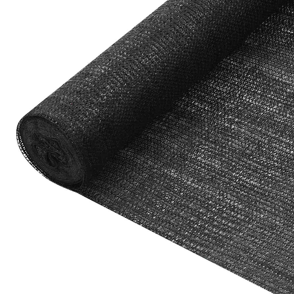Zaunblende Schwarz 3,6x50 m HDPE 75 g/m²