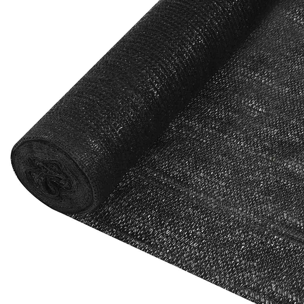 Zaunblende Schwarz 3,6x10 m HDPE 195 g/m²