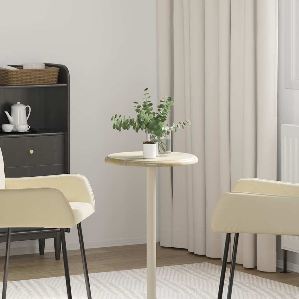 Tischplatte Creme Ø40x2,5 cm Marmor