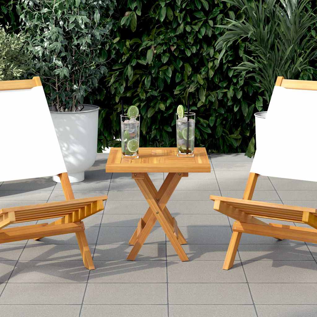 Tischplatte Quadratisch 40x40x2,5 cm Massivholz Teak