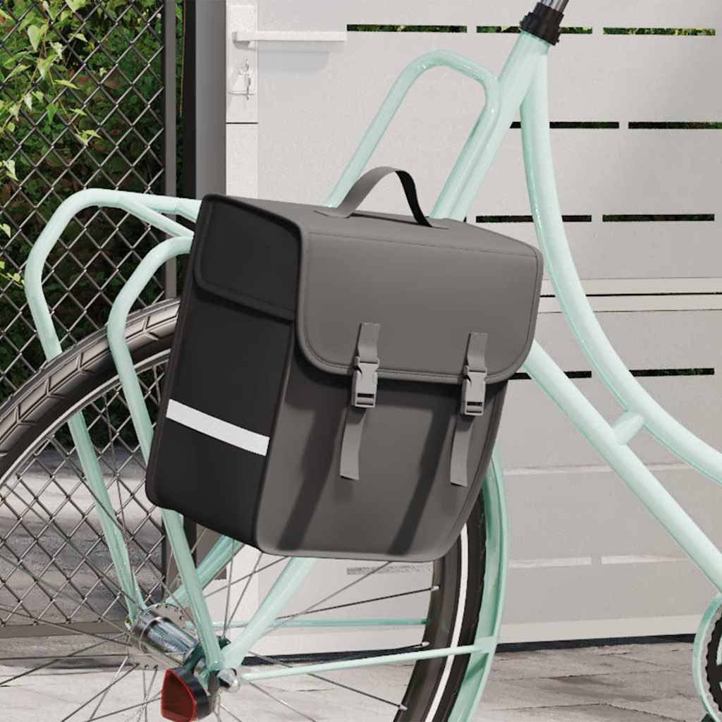 Fahrradtasche für Gepäckträger Wasserdicht 21 L Schwarz