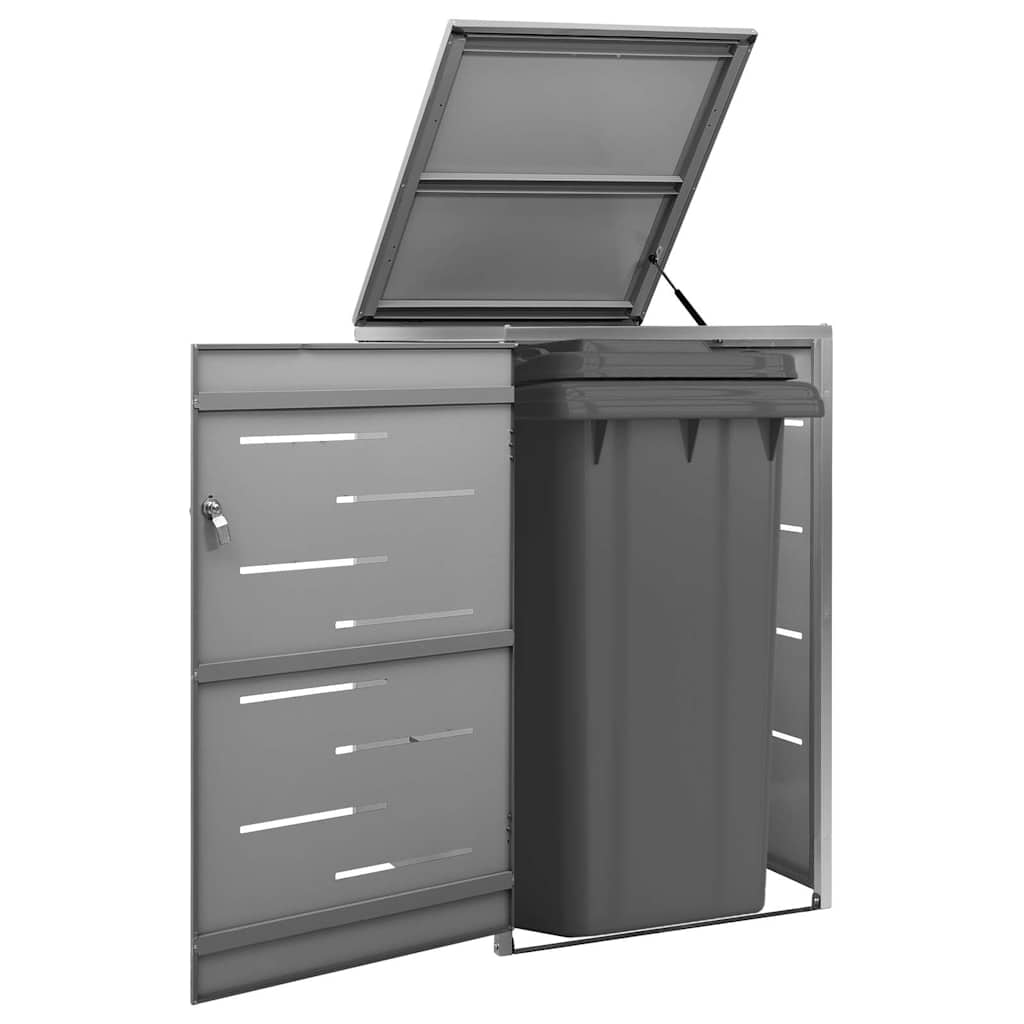 Mülltonnenbox für 1 Tonne 69x77,5x115 cm Edelstahl