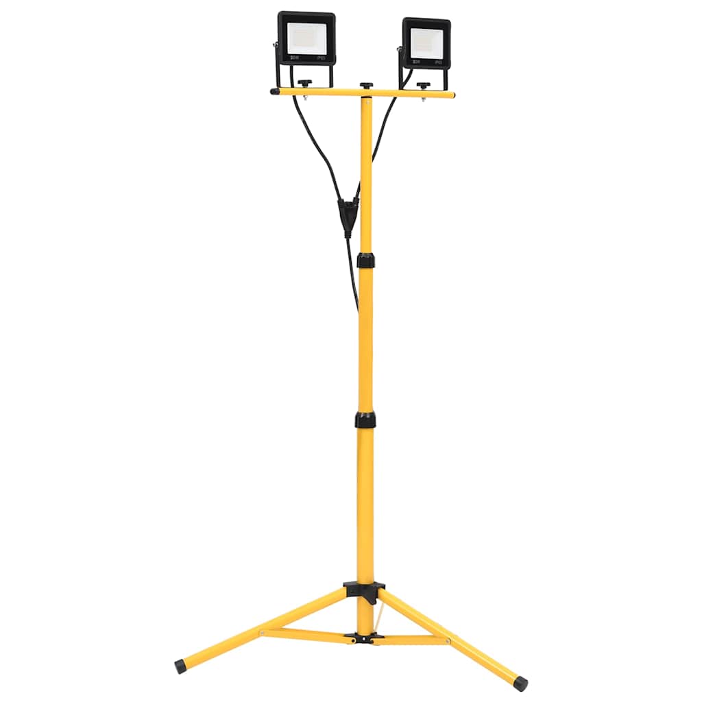 LED-Fluter mit Stativ 2x20 W Warmweiß