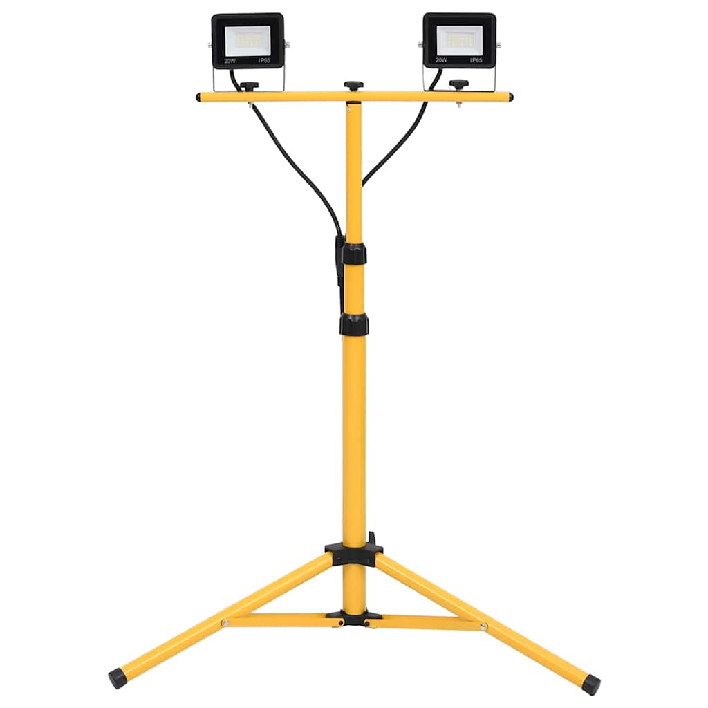 LED-Fluter mit Stativ 2x20 W Kaltweiß