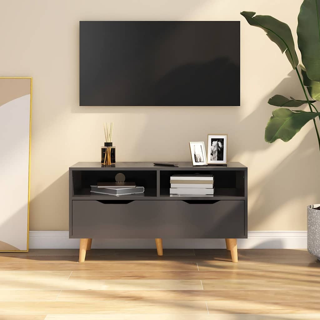 TV-Schrank Grau 90x40x48,5 cm Holzwerkstoff