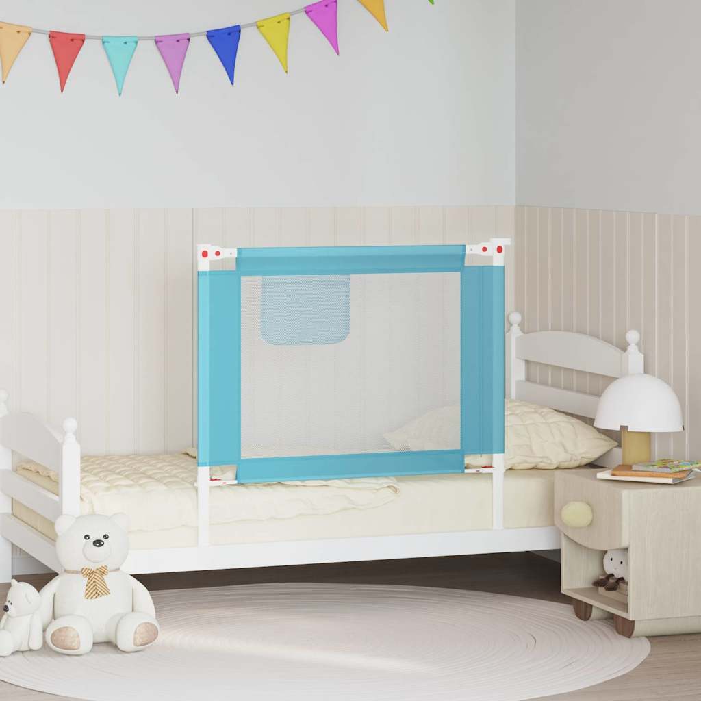 Kleinkind-Bettschutzgitter Blau 90x25 cm Stoff