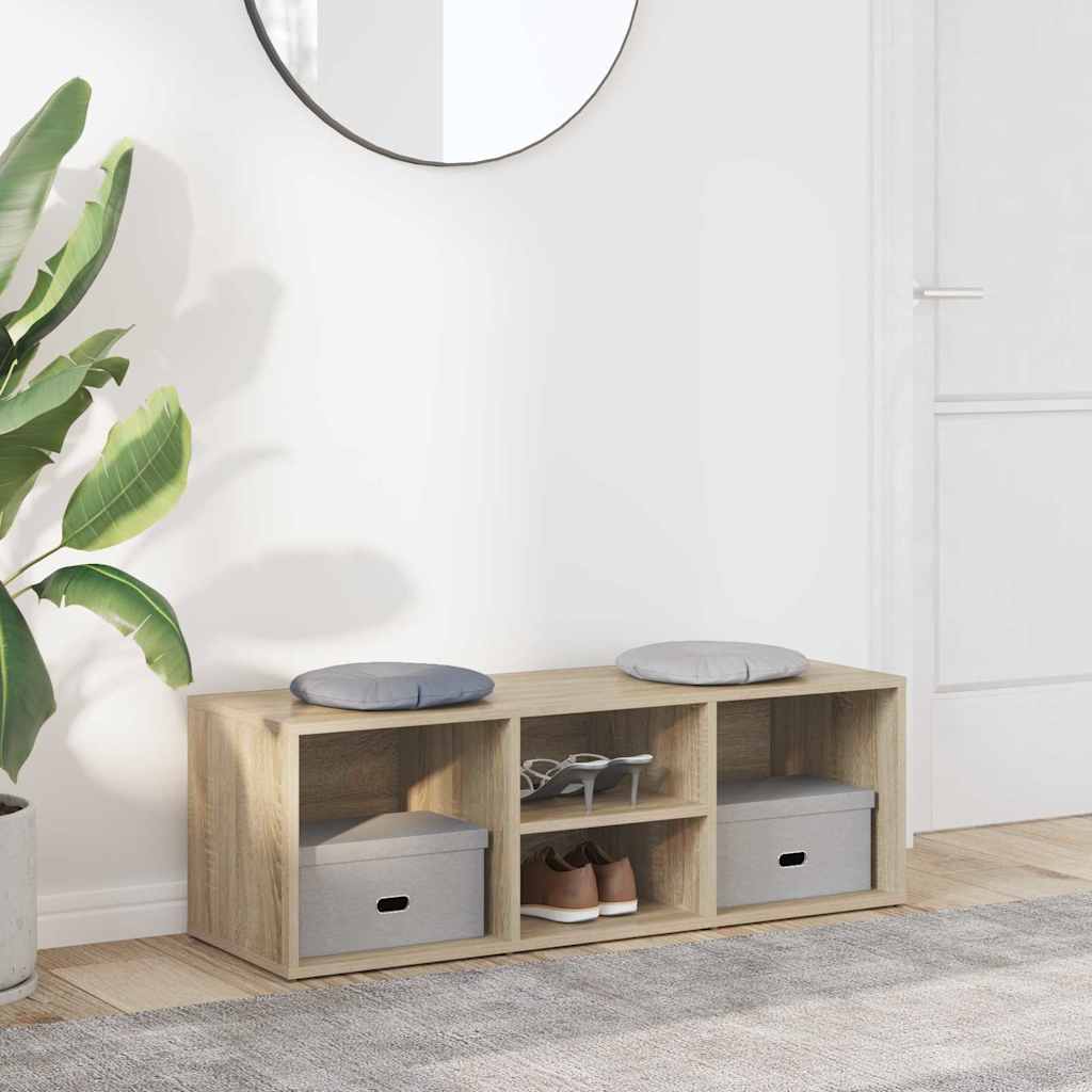 Schuhbank Sonoma-Eiche 102x35x35 cm Holzwerkstoff