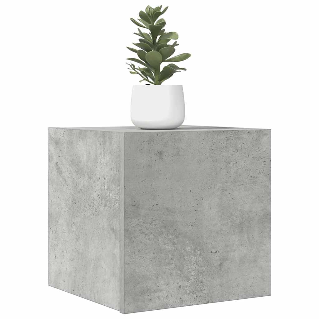 TV-Wandschränke 2 Stk. Betongrau 30,5x30x30 cm