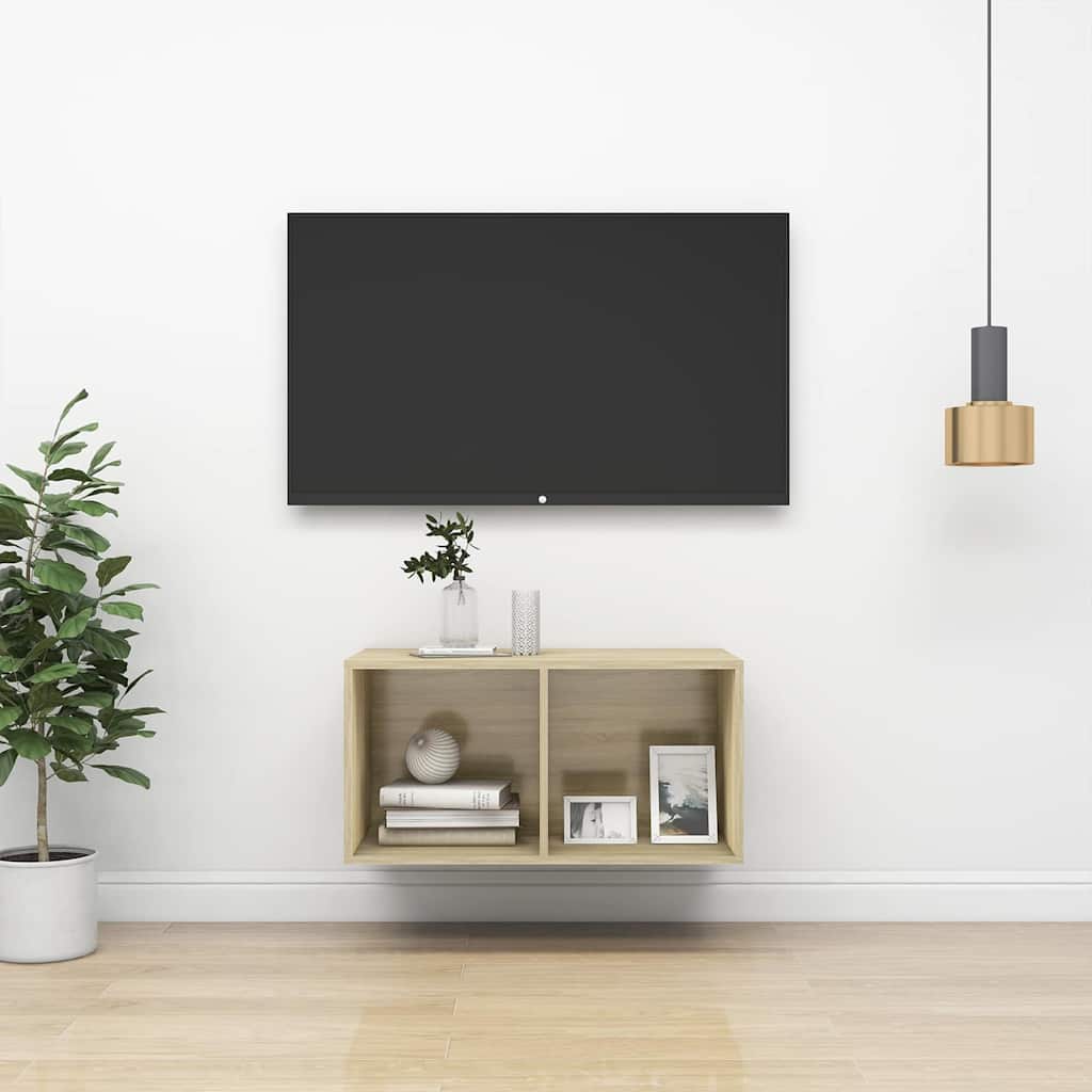 TV-Wandschrank Sonoma-Eiche 37x37x72 cm Holzwerkstoff