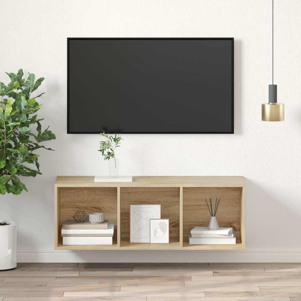 TV-Wandschrank Sonoma-Eiche 37x37x107 cm Holzwerkstoff