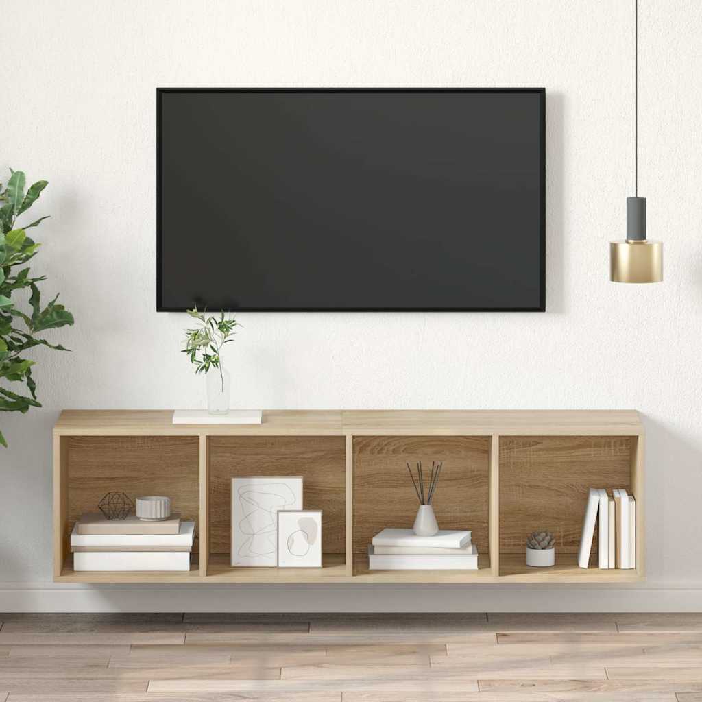 TV-Wandschrank Sonoma-Eiche 37x37x142,5 cm Holzwerkstoff