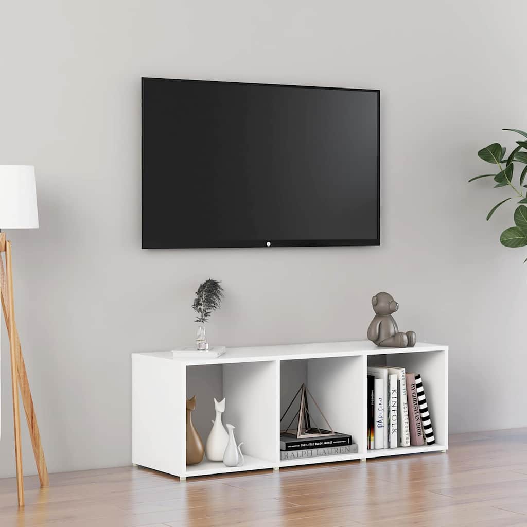 TV-Schrank Weiß 107x35x37 cm Holzwerkstoff