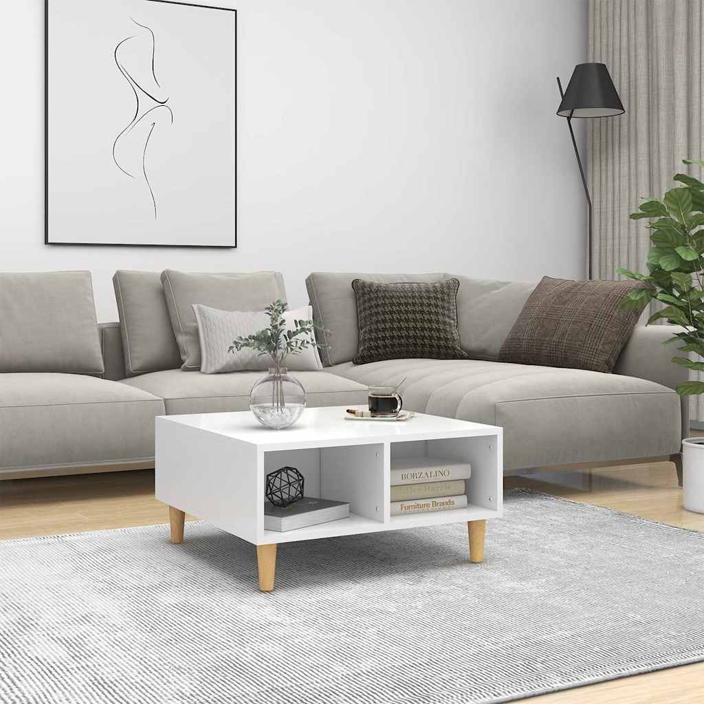 Couchtisch Weiß 60x60x30 cm Holzwerkstoff