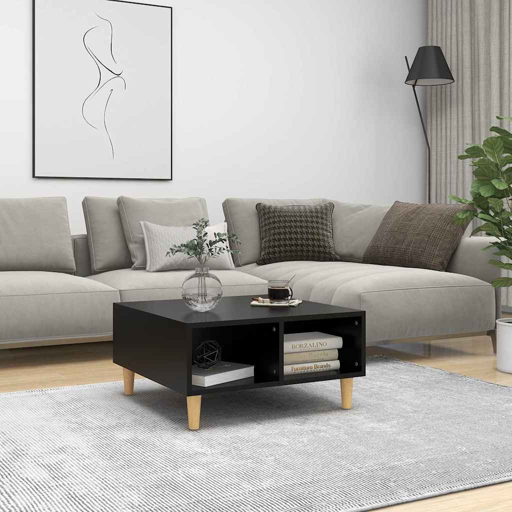 Couchtisch Schwarz 60x60x30 cm Holzwerkstoff