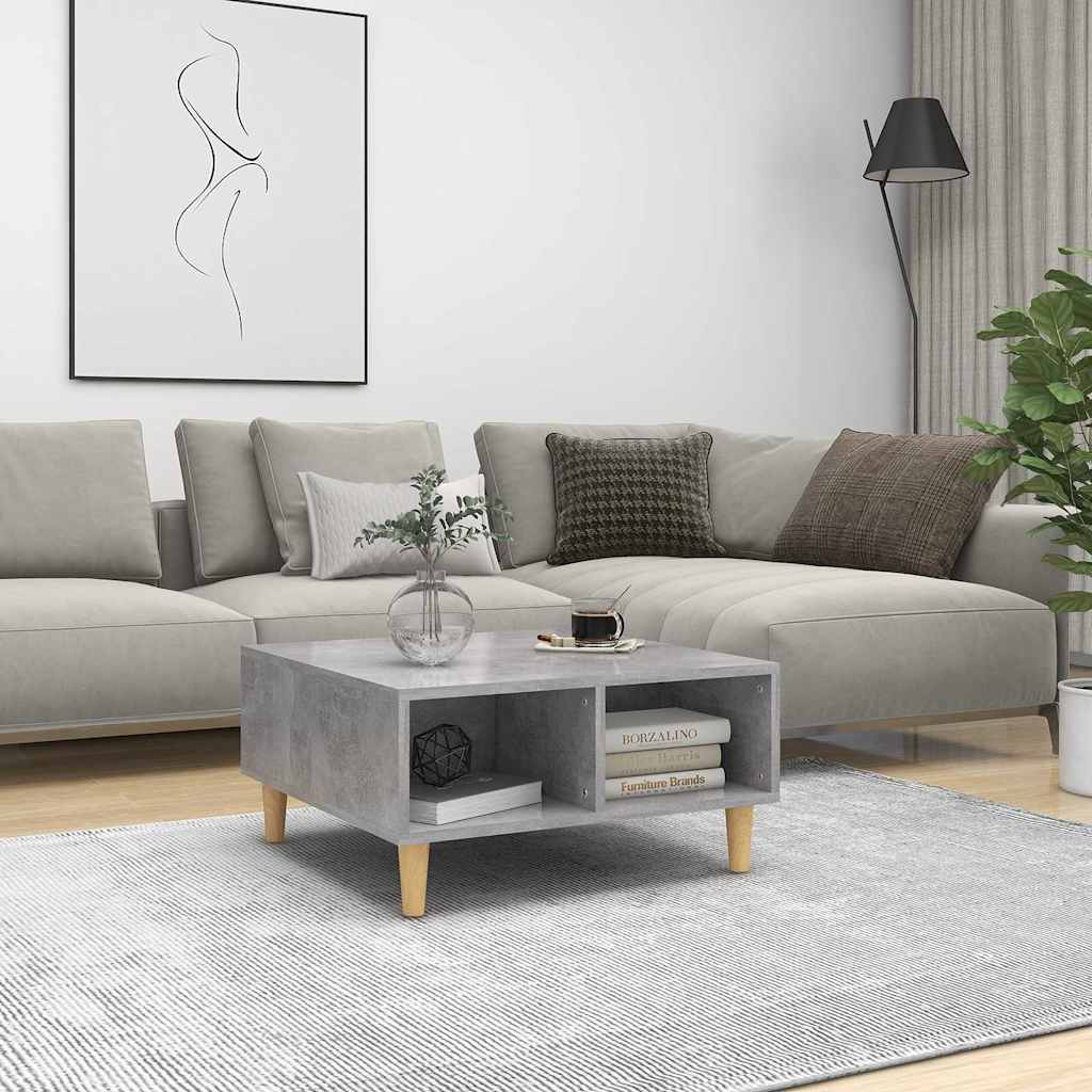 Couchtisch Betongrau 60x60x30 cm Holzwerkstoff