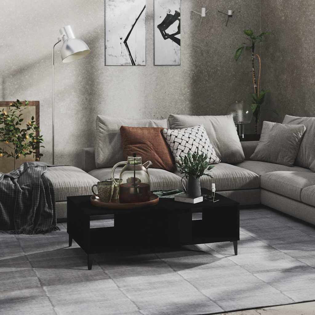 Couchtisch Schwarz 103,5x60x35 cm Holzwerkstoff