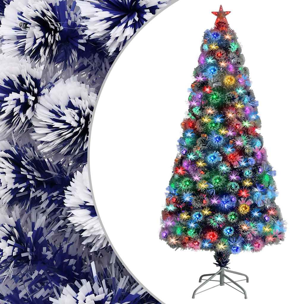 Künstlicher Weihnachtsbaum mit Beleuchtung 150 cm Glasfaser