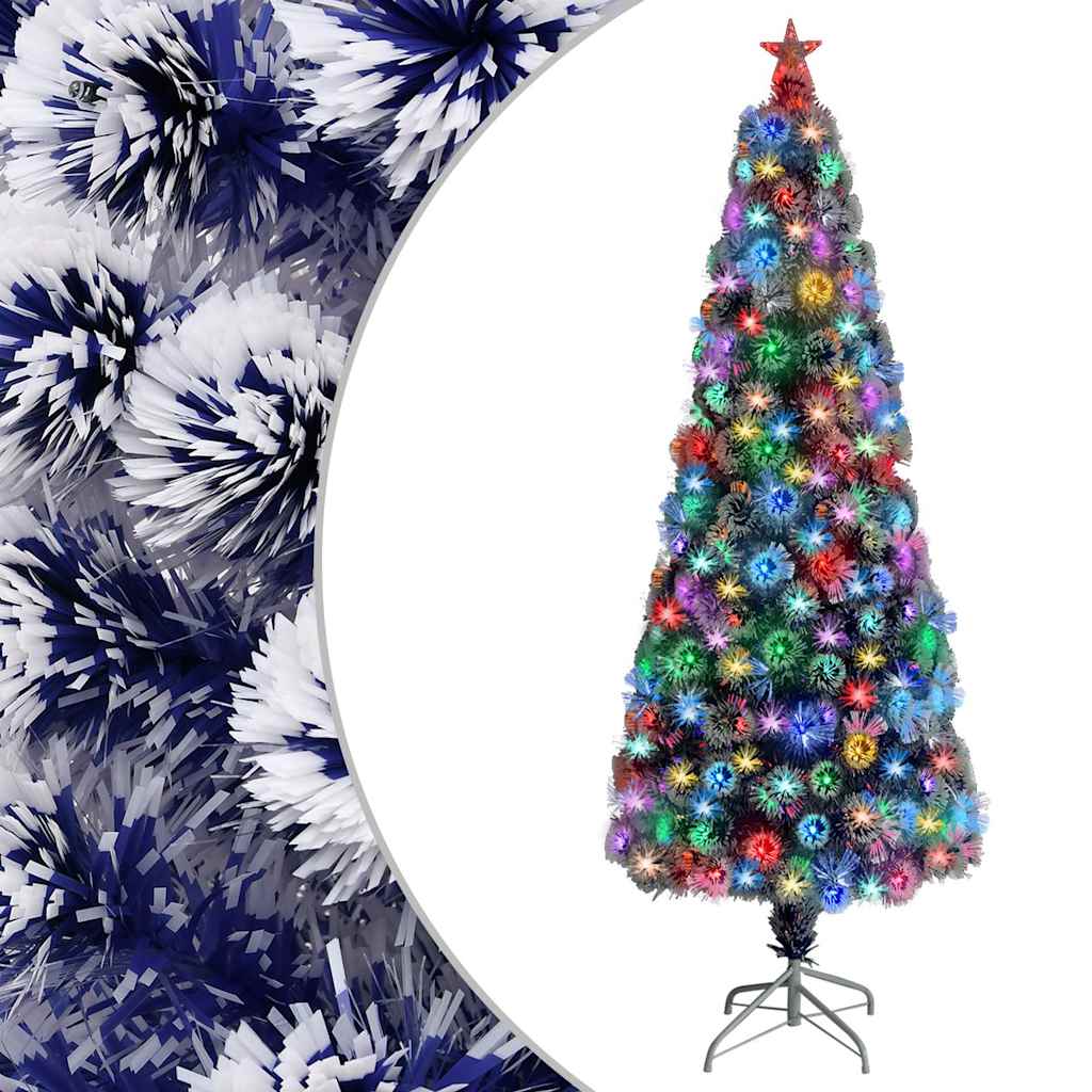 Künstlicher Weihnachtsbaum mit Beleuchtung 240 cm Glasfaser