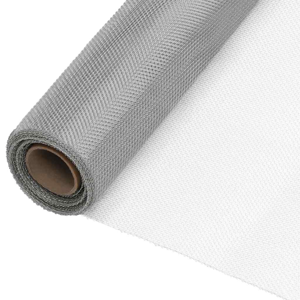 Netze 112 x 2000 cm Mesh Edelstahl 201 Silber