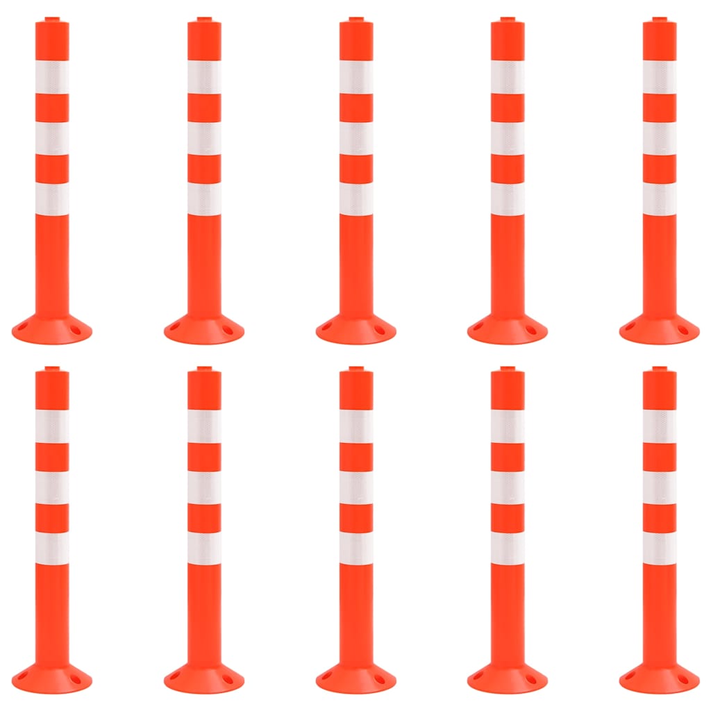 Absperrpfosten 10 Stk. 75 cm PE