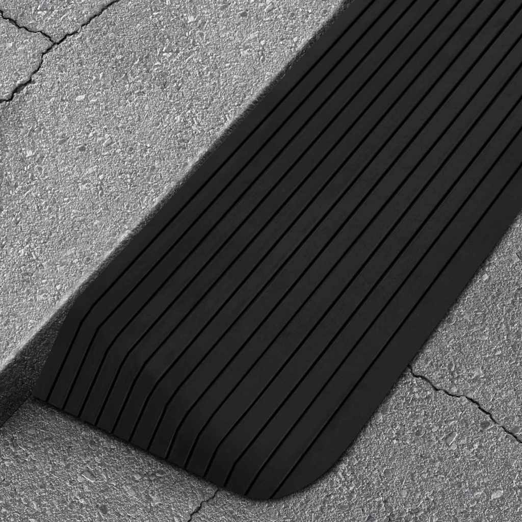 Schwellenrampen 2 Stk. 110x41x5 cm Gummi