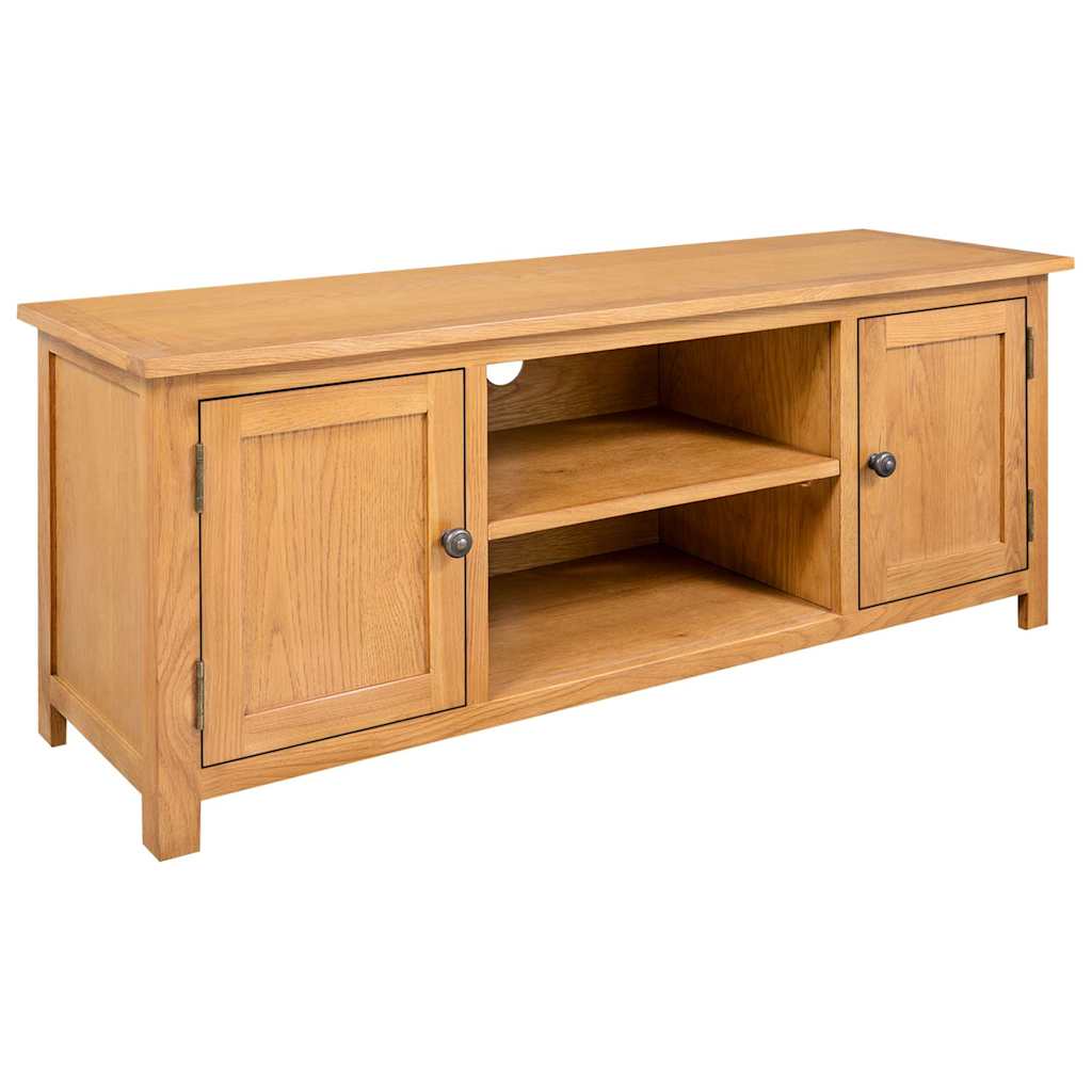 TV-Schrank 110x35x44 cm Massivholz Eiche