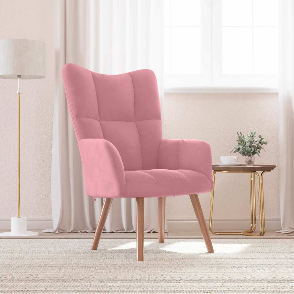 Relaxsessel Rosa Samt